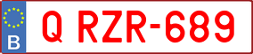 Trailer License Plate